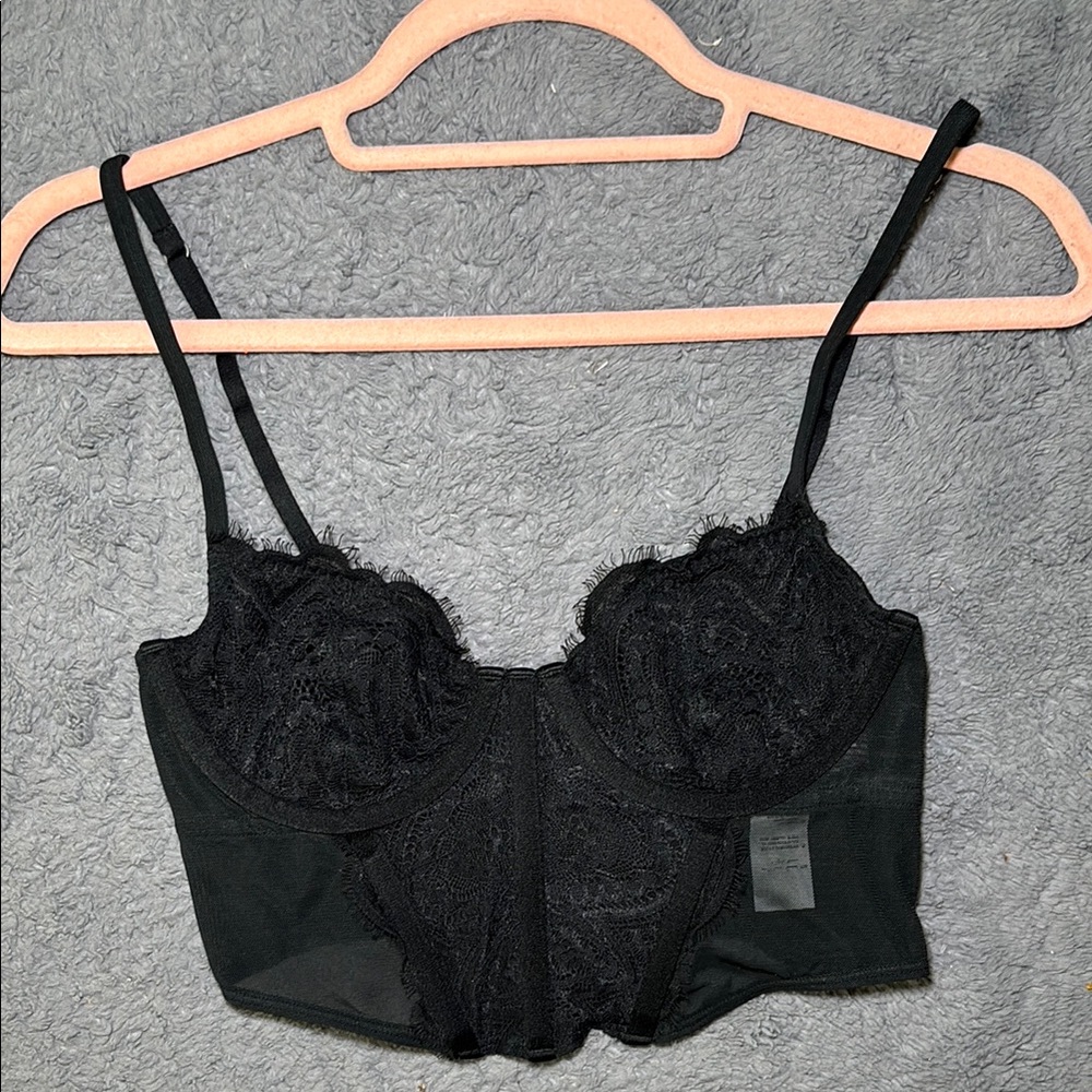 Elegant Black Lace Bralette